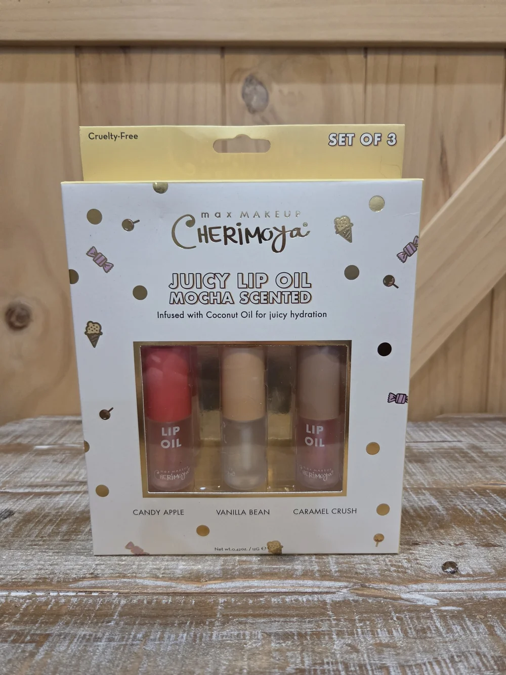 NIB | Cherimoya Mocha Scented Juicy Lip Oil Trio